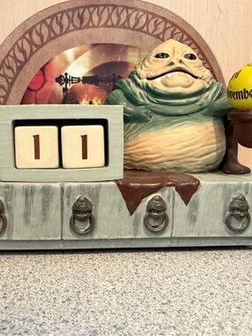 New Hallmark Star Wars Jabba the Hutt Perpetual Calendar with Sound Disney